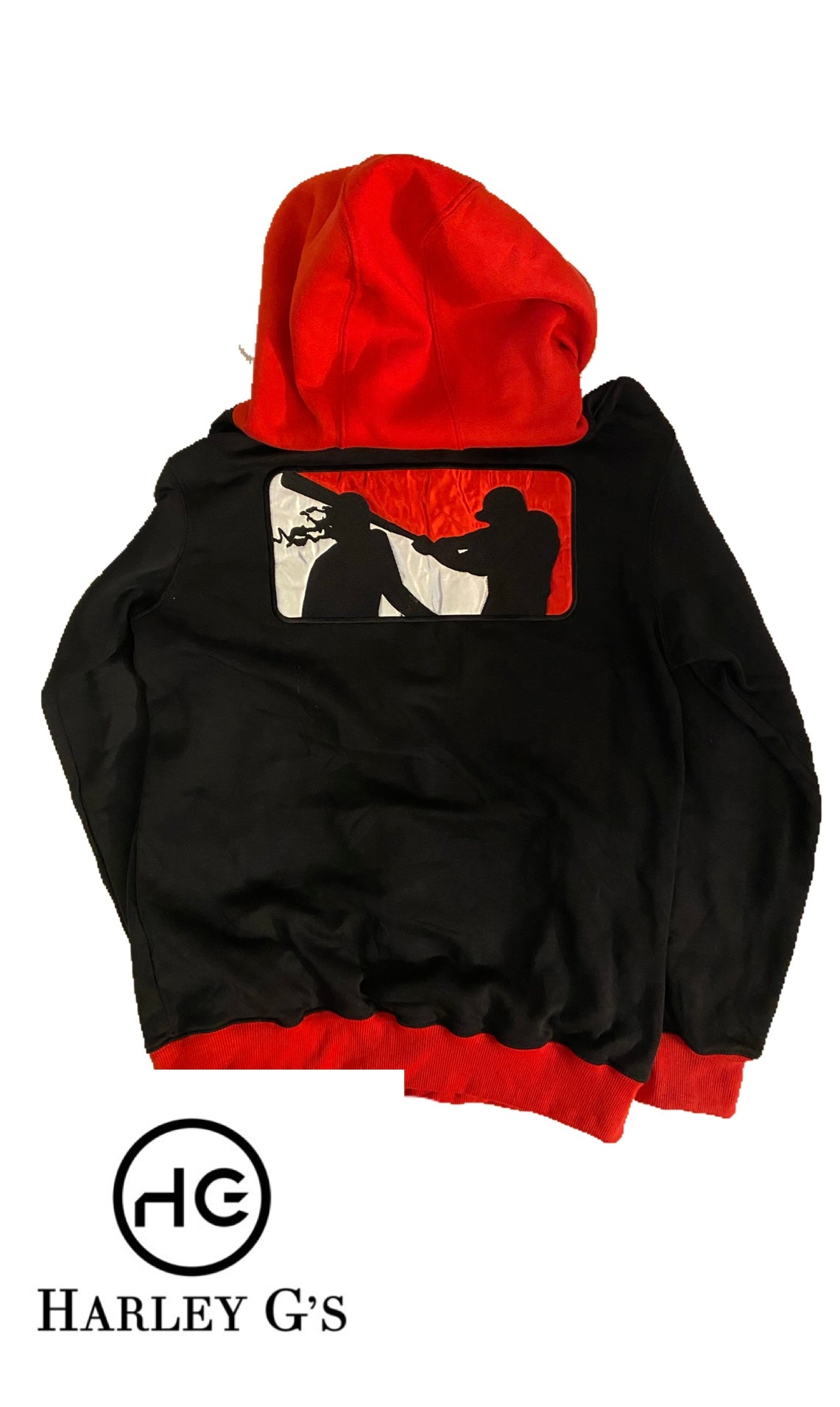 The Ones Zip Up Hoodie - Black/Red