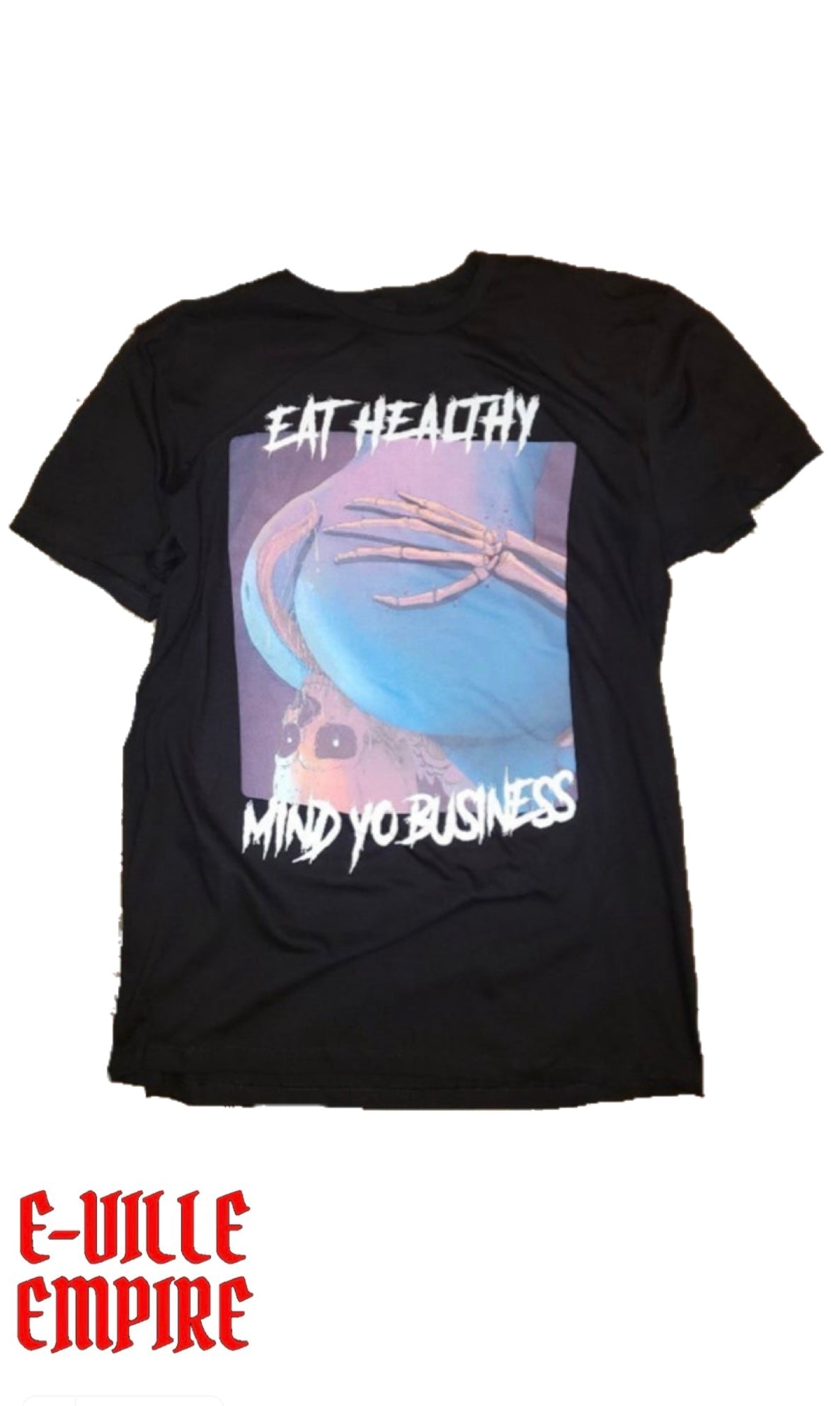 Eat Healthy T-Shirt - Black