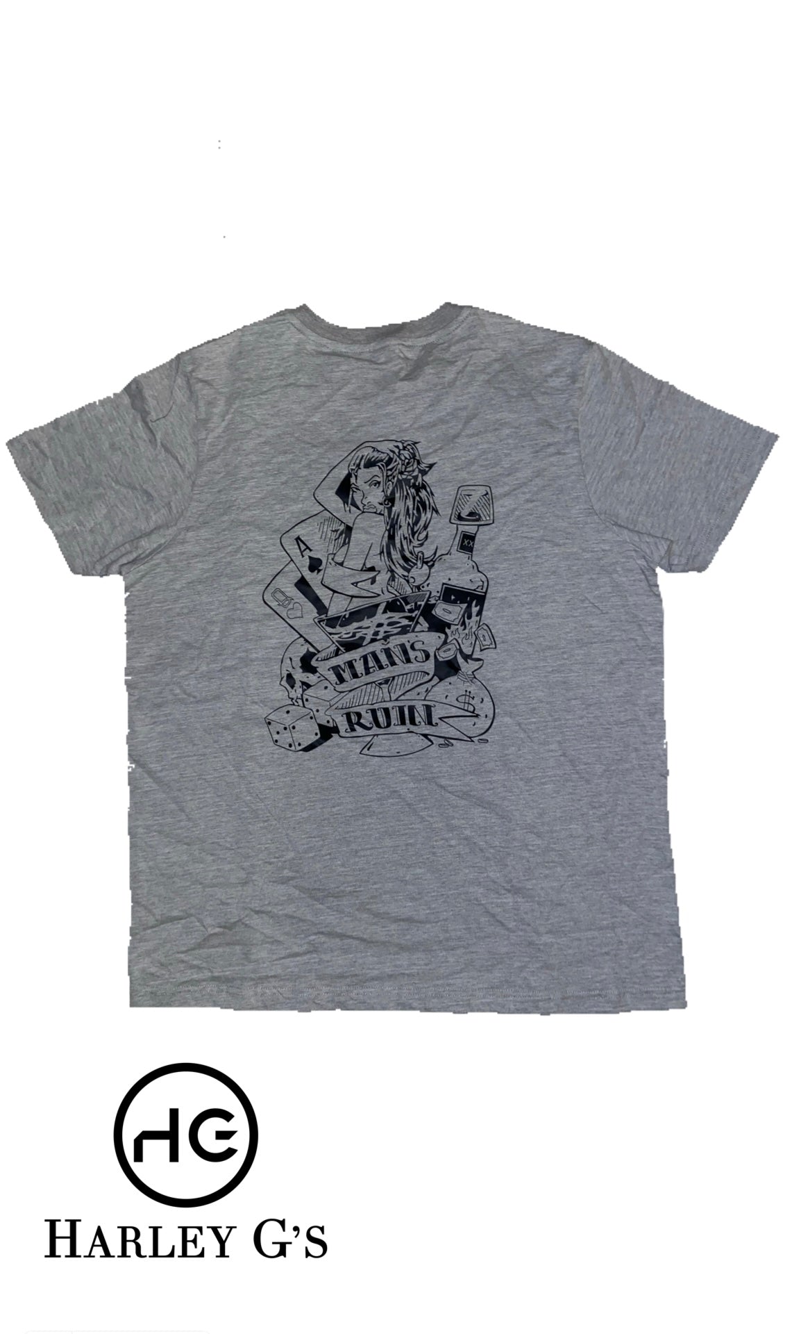 Mans Ruin T-Shirt - Grey