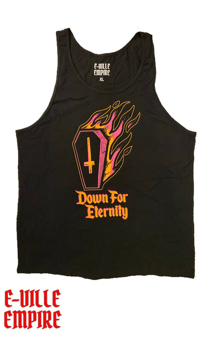 Down For Eternity Tank Top - Black