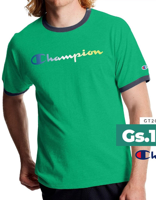 Men’s Classic Logo T-Shirt - Green/Navy
